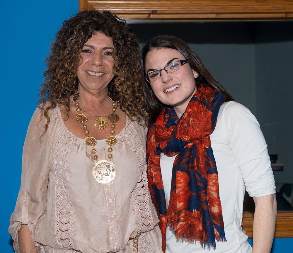 Nicole King (RTV Marbella presenter) and Kathryn Stride (Director of LanguageLinker)